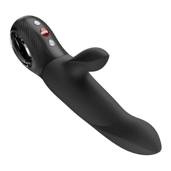 Fun Factory Bi Stronic Curve - Rabbit Pulsator à Propulsion Noir | Vibrateur Thrusting de Haute Qualité