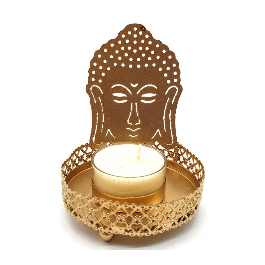 Bougeoir Bouddha en métal 11 cm – Décoration zen & spirituelle | Ma Boutique en Folie