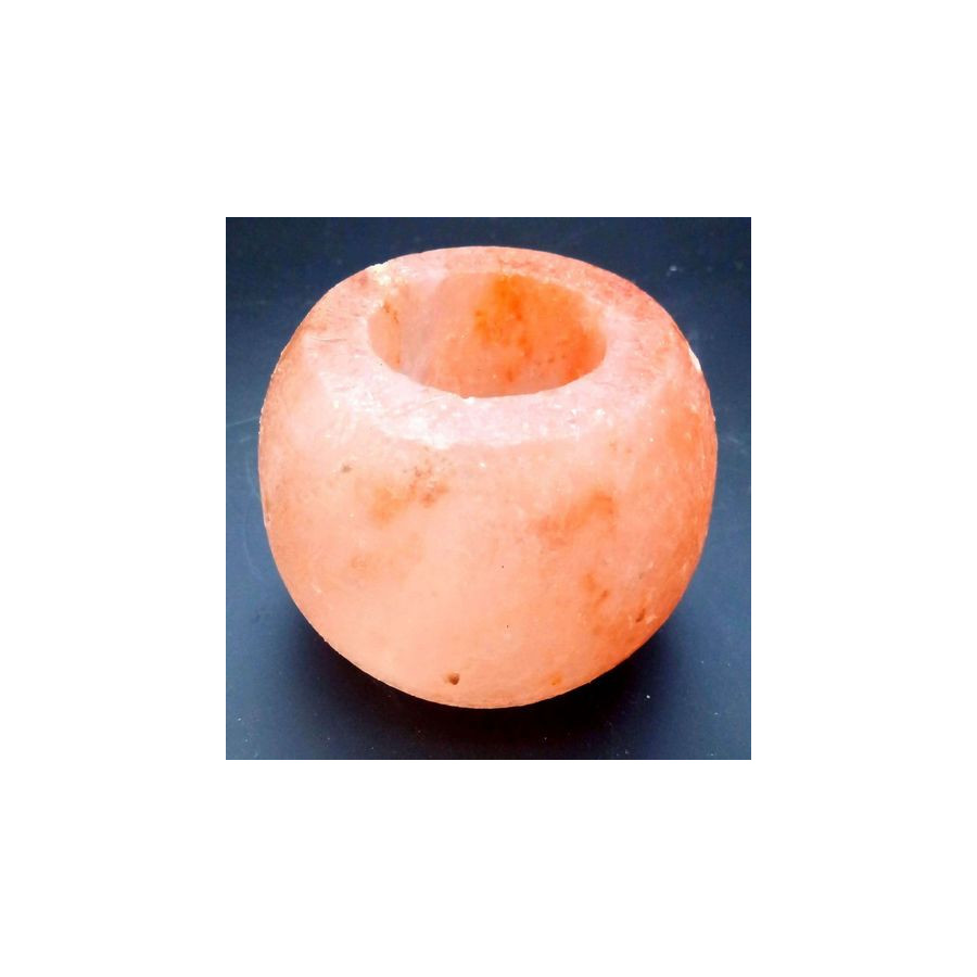 Bougeoir Cristaux de Sel Rond Poli 1 kg – Déco zen & bien‑être | Ma Boutique en Folie