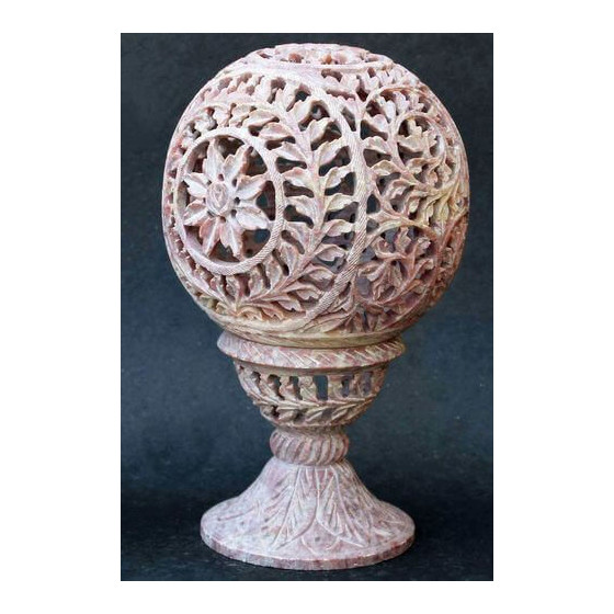 Bougeoir Pierre Globe Etoile 16cm – Ambiance zen & déco naturelle | Ma Boutique en Folie