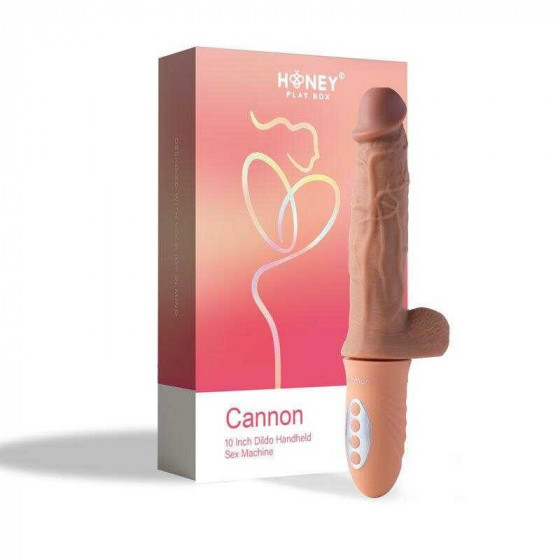 Canon - Gode Rotatif, Va et Vient Chauffant de 25, 40cm - Chair