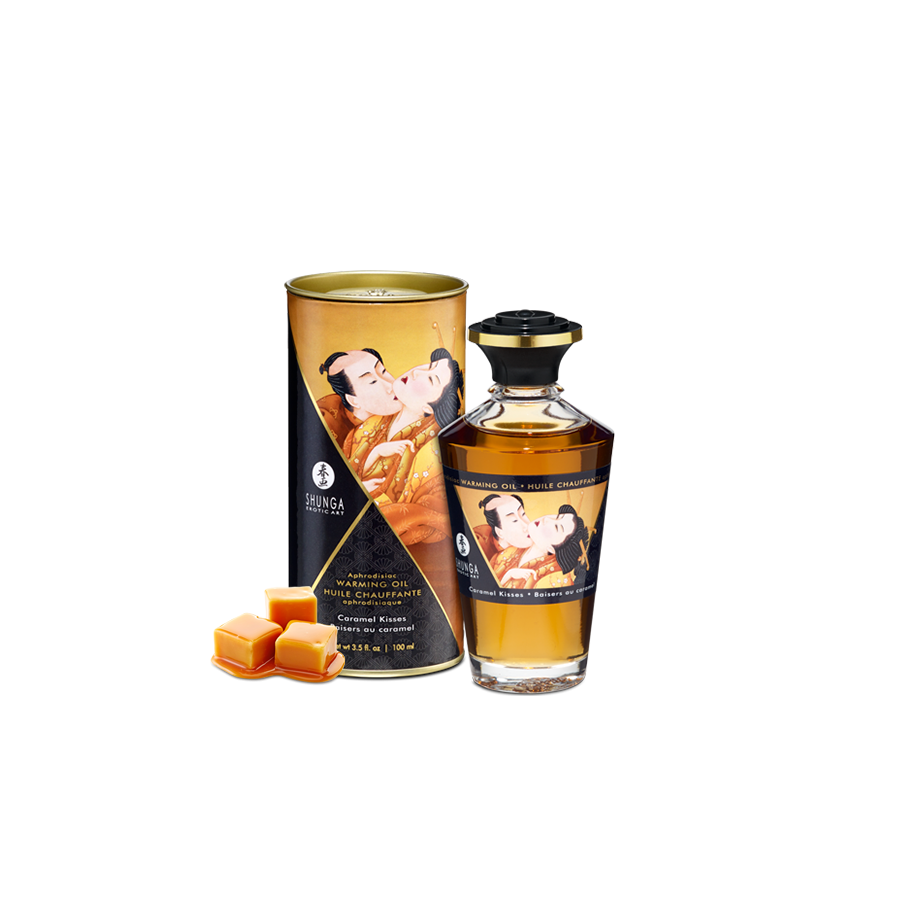 Huile Chauffante Aphrodisiaque Baisers Caramel | Ma Boutique en Folie