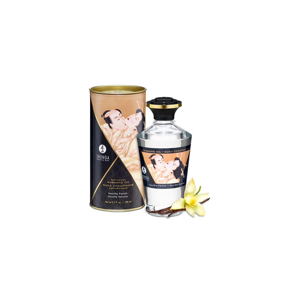 Huile Chauffante Aphrodisiaque – Vanille Fétish | Ma Boutique en Folie