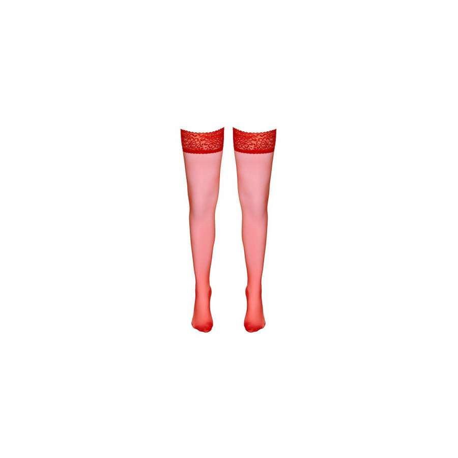 Bas Autofixants Rouge – Cotelli Legwear | Ma Boutique en Folie