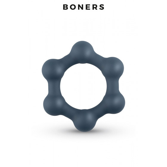 Cockring Hexagonal avec Billes en Acier - Boners