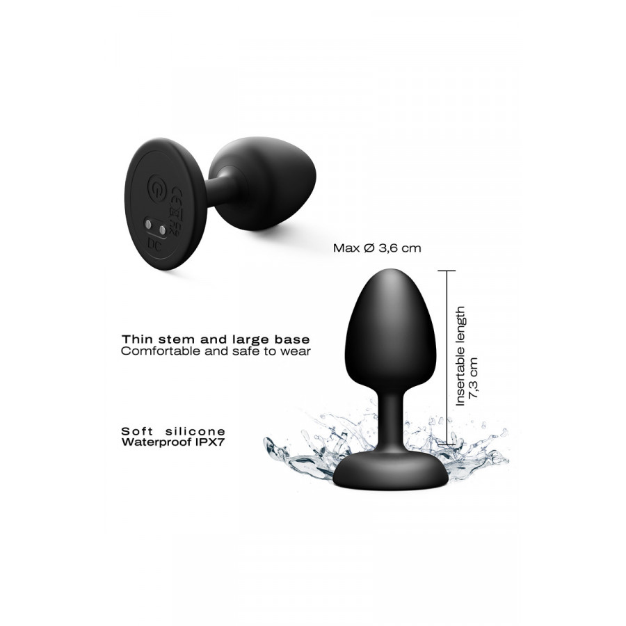 Dorcel Geisha Plug Infinite M – Plug anal vibrant télécommandé (7 modes, billes magnétiques)