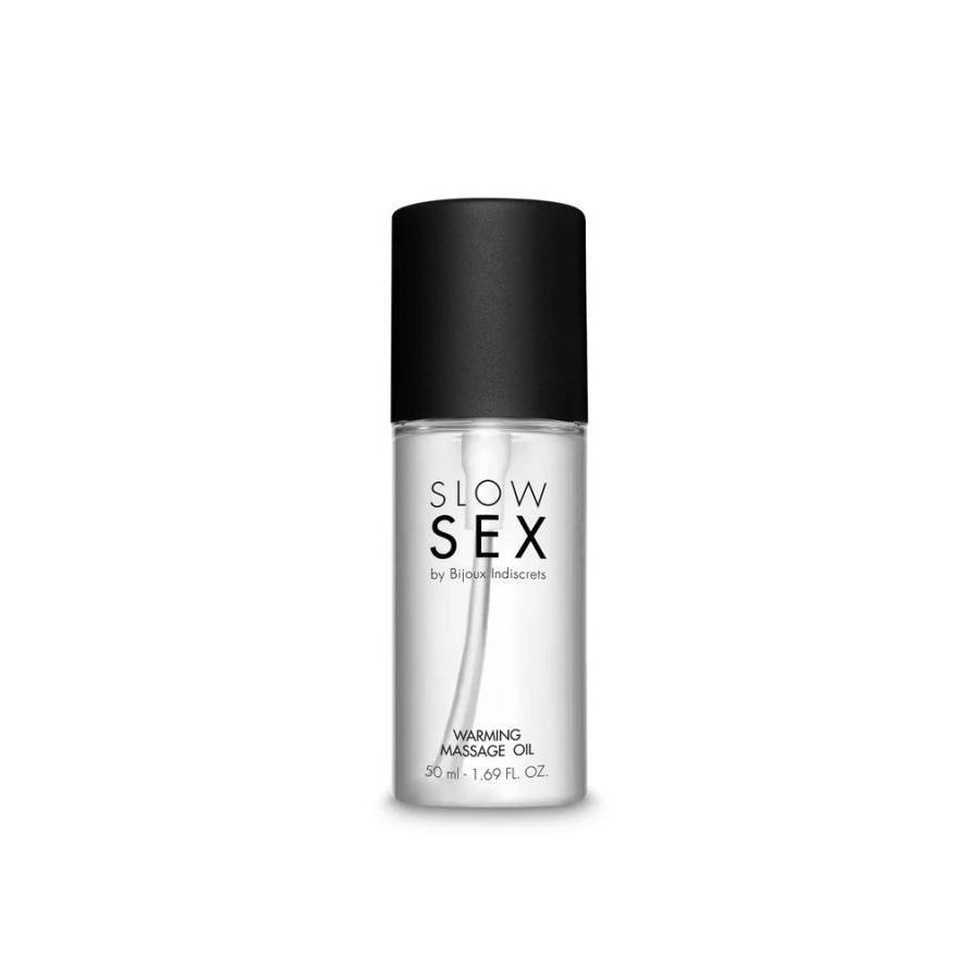 Huile de Massage Chauffante Slow Sex – Parfum Noix de Coco