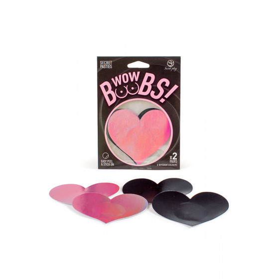 Cache-Tétons Coeur Wow Boobs - Secret Play