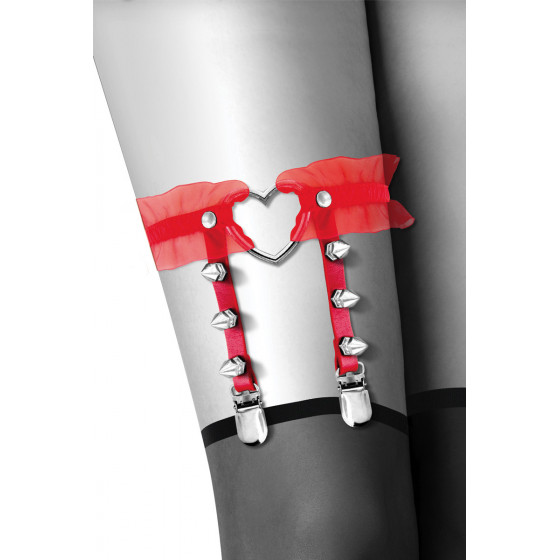 Jarretière Rouge avec Coeur