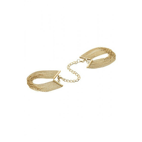 Menottes de Mailles Métalliques Dorées