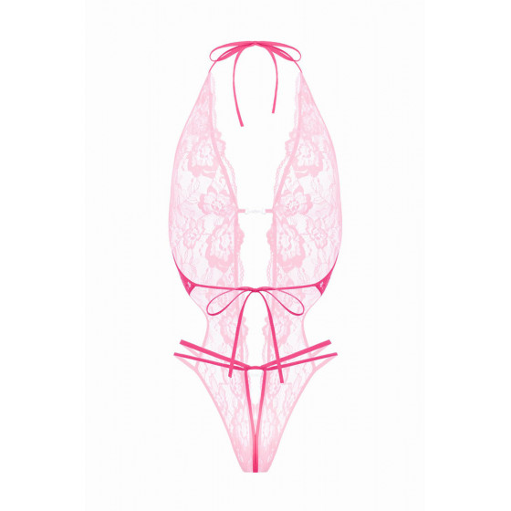 Body string ouvert rose Pas Cher