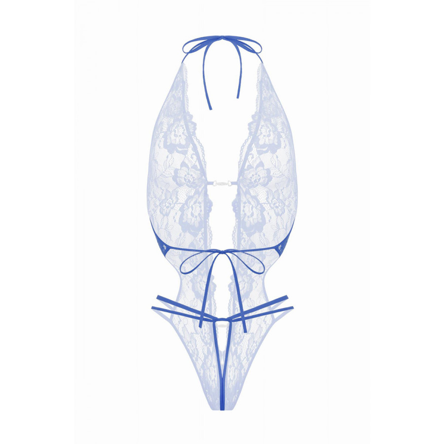 Body string ouvert Renee bleu – Christine | Lingerie sexy