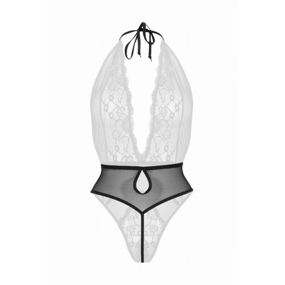 Body dos nu ouvert Dina - Noir Pas Cher