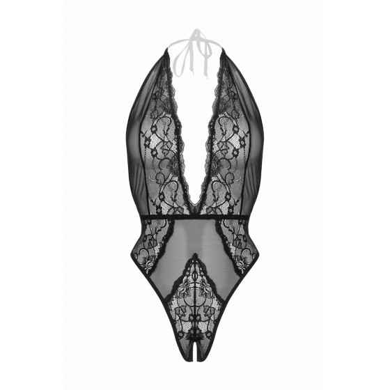 Body dos nu ouvert Dina - Noir Pas Cher