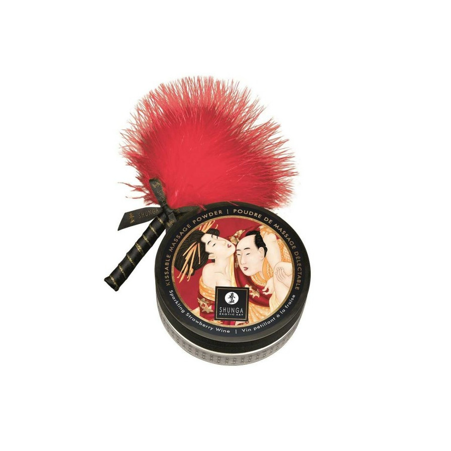 Poudre de Massage Délectable Fraise & Champagne | Ma Boutique en Folie