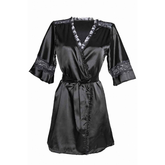 Peignoir Déshabillé Noir Femme Sexy Pas Cher