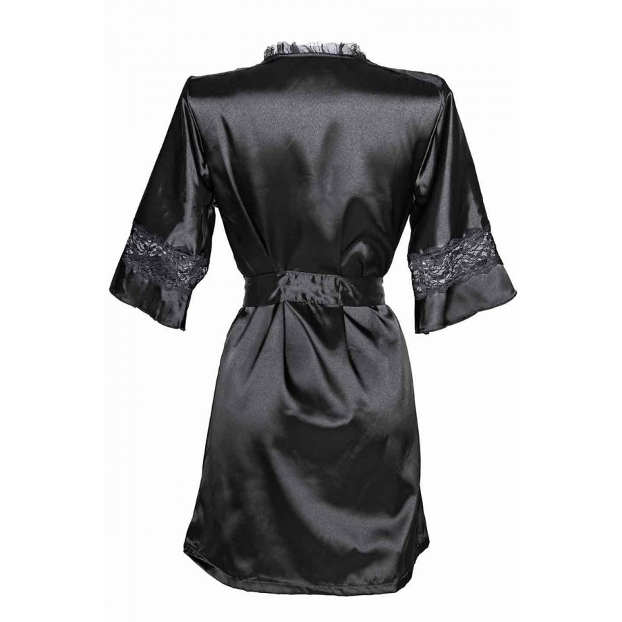 Peignoir Déshabillé Noir Femme Sexy Pas Cher