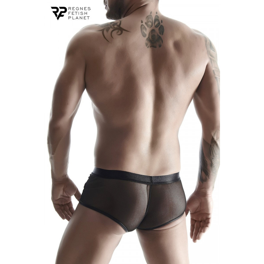 Boxer Noir Wetlook & Mesh Anais for Men – Boxer homme sexy & confortable