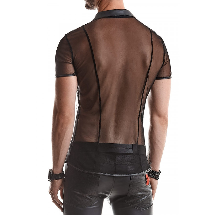 Polo maille transparente « Régnes » – Mode homme