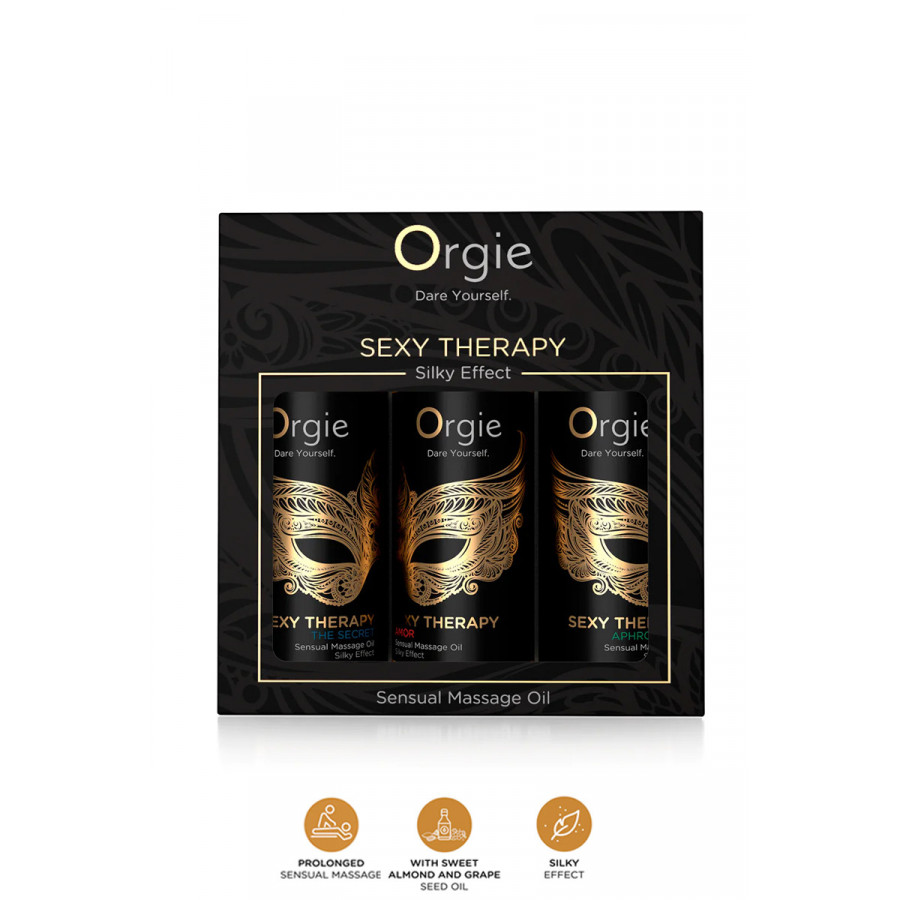 Coffret 3 huiles de massage Sexy Therapy – Orgie