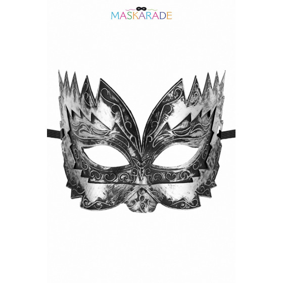 Masque Semi-Rigide Argenté Don Giovanni