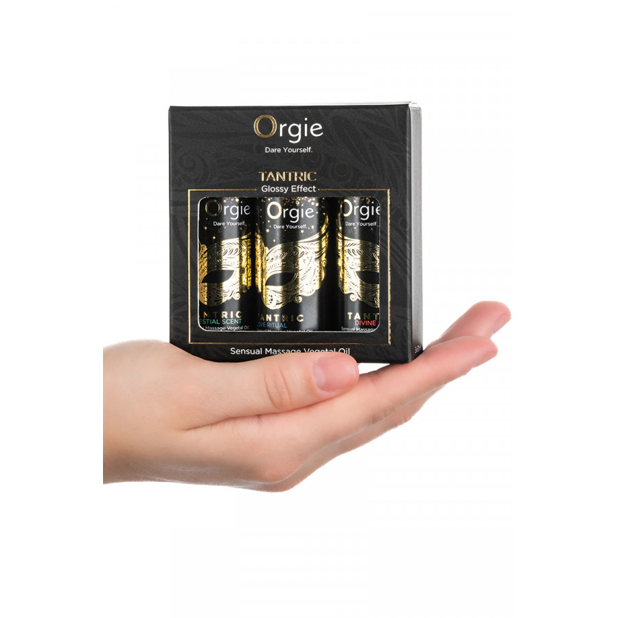 Coffret 3 huiles de massage Tantric Collection – Orgie