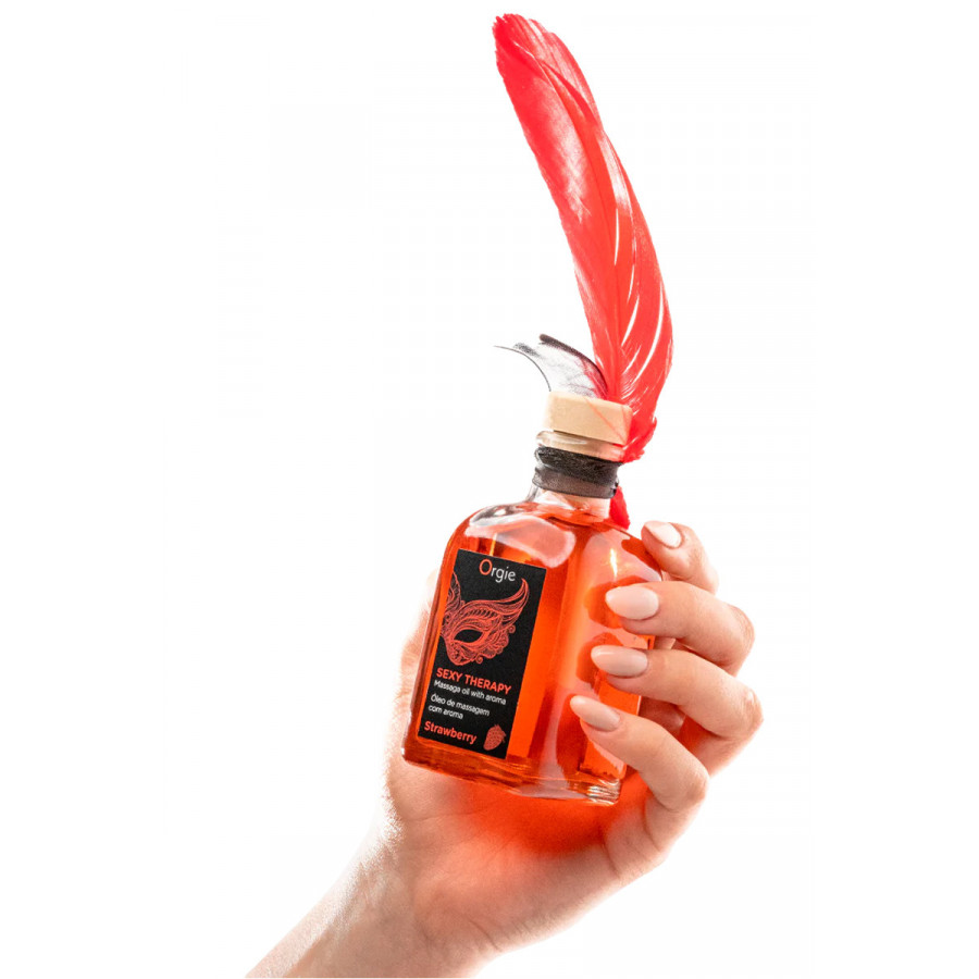 Huile de Massage Embrassable Fraise – Sexy Therapy – Ma Boutique en Folie