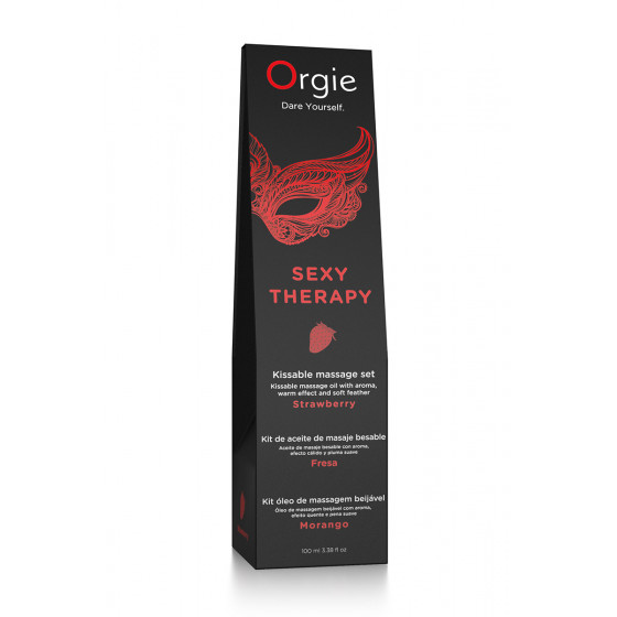 Huile de Massage Embrassable Fraise – Sexy Therapy – Ma Boutique en Folie