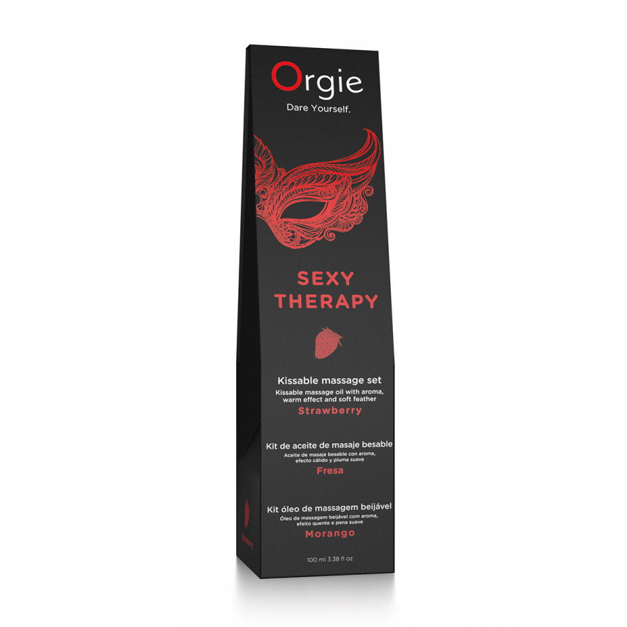 Huile de Massage Embrassable Fraise – Sexy Therapy – Ma Boutique en Folie