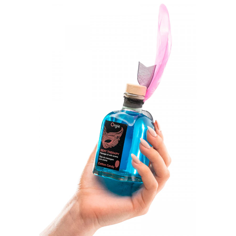 Huile de Massage Embrassable Barbe à Papa – Sexy Therapy