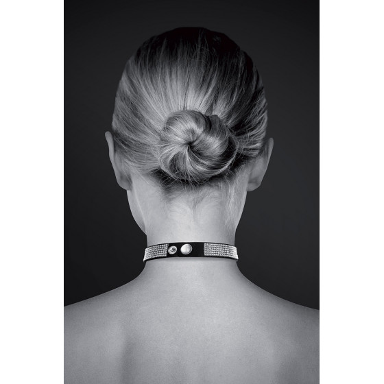 Collier Fétish Strass & Cœur – Bijou BDSM Glamour | MaBoutiqueEnFolie