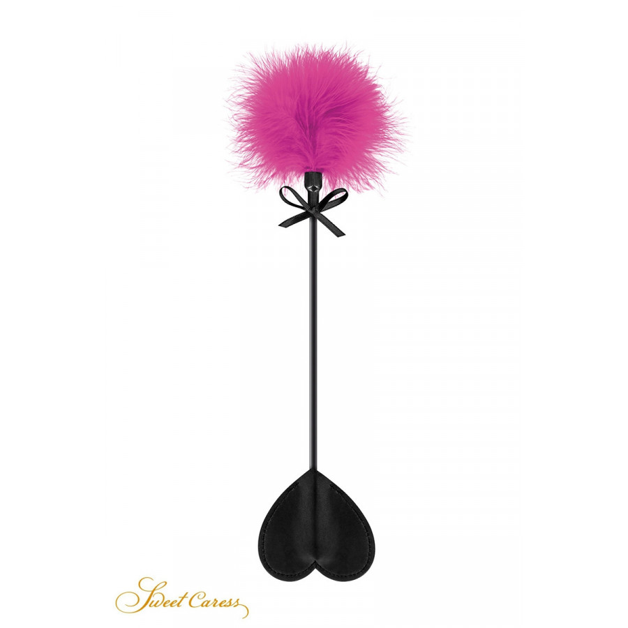 Tapette Coeur avec Pompon Fuchsia - Sweet Caress - Ma Boutique en Folie