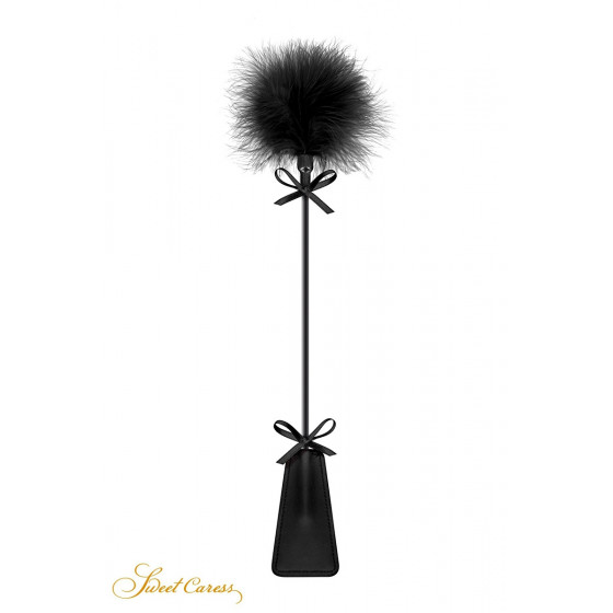 Tapette avec Pompon Noir - Sweet Caress Pas Cher