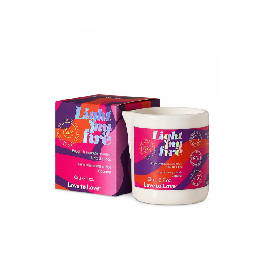 Bougie de massage Fleur de Lotus – Light My Fire Sensuelle