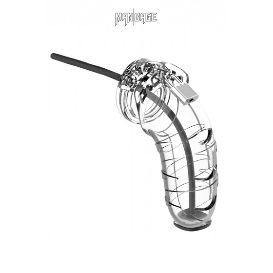 Cage de Chasteté 12,5cm avec Plug D'urètre - ManCage