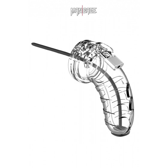 Cage de Chasteté 10cm avec Sonde Urétrale - ManCage