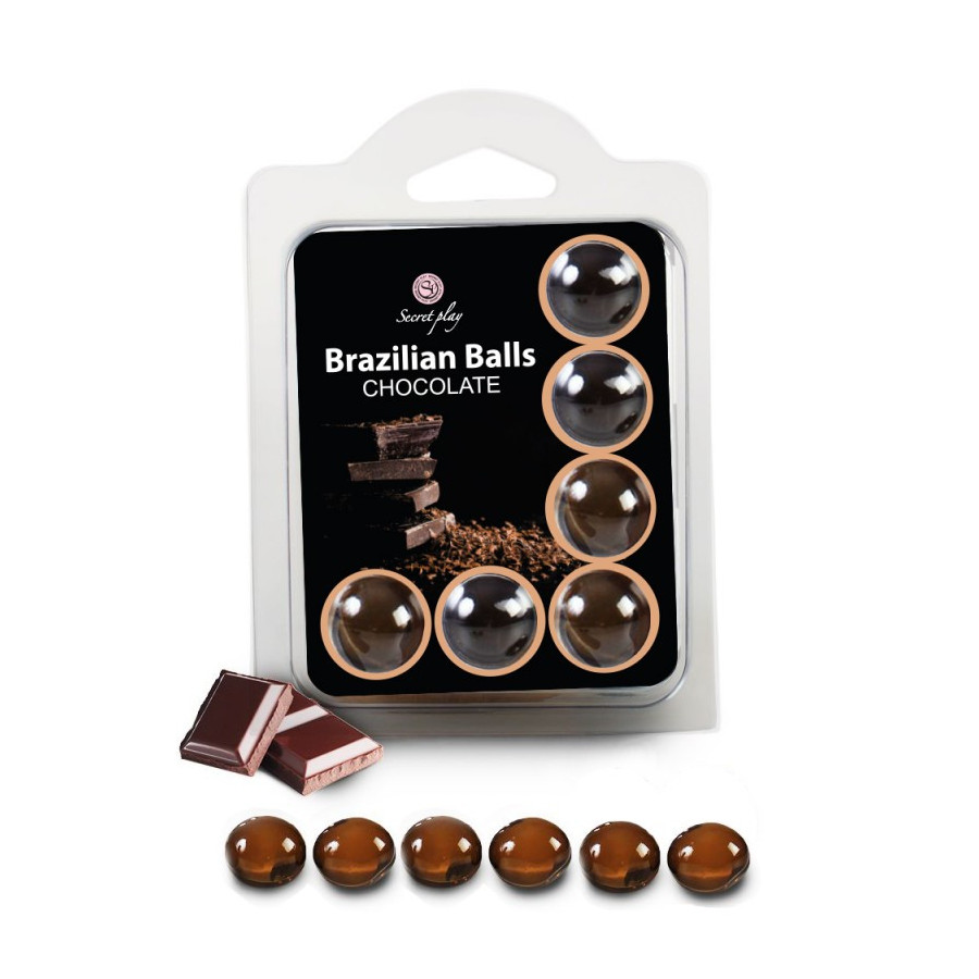 6 Billes de Massage Brazilian Balls Chocolat – Huile de massage gourmande