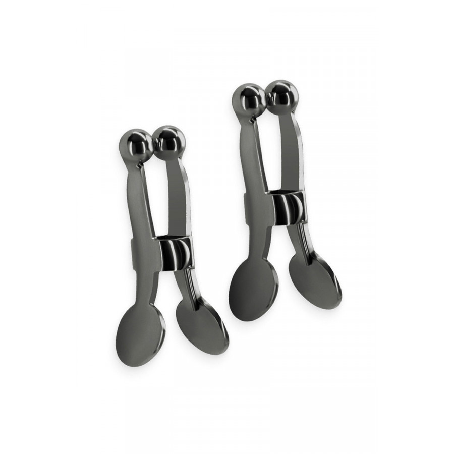 Pinces à tétons Bound noir – Accessoire BDSM sensuel