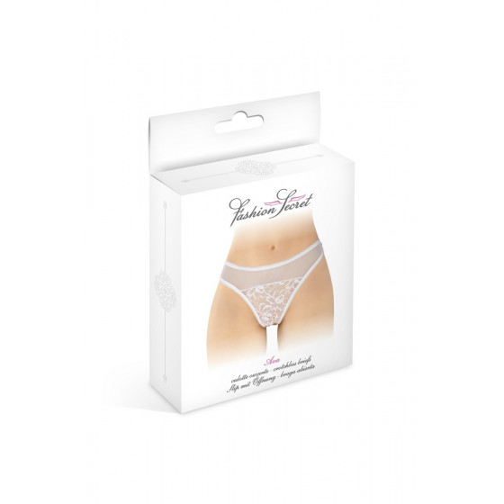 Tanga Blanc Ouvert Sexy Pas Cher - Livraison Rapide