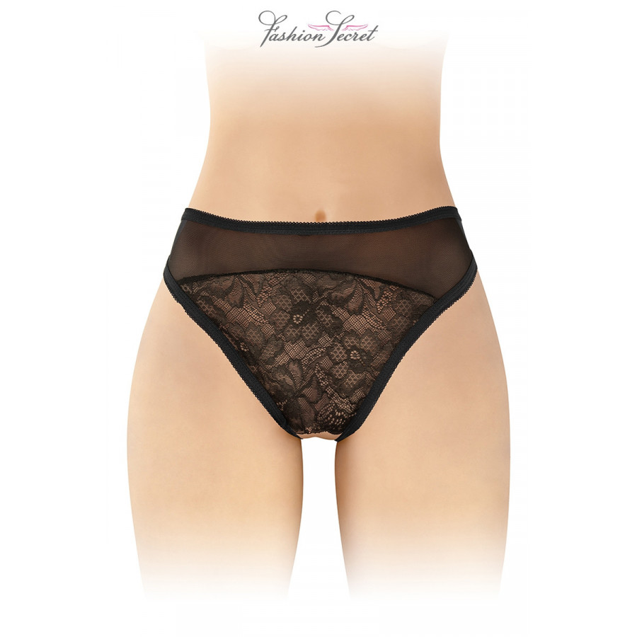 Tanga Noir Ouvert Sexy Pas Cher - Livraison Rapide