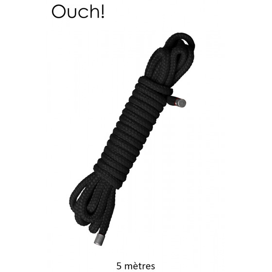 Corde de Bondage Japonais 5m Noire - Ouch