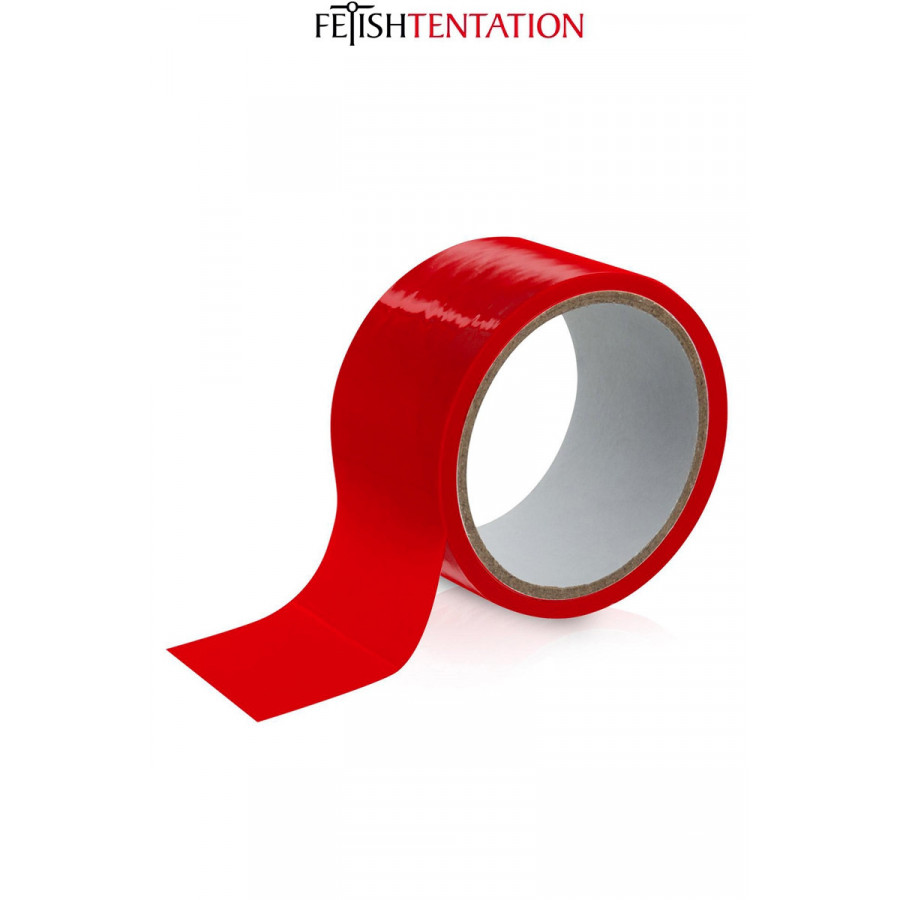 Ruban de Soumission Rouge 15 m – Fetish Tentation | Accessoire BDSM