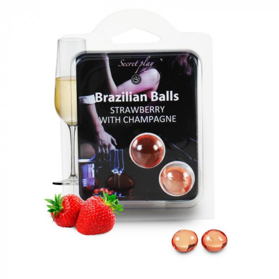 Duo Brazilian Balls - Fraise Champagne