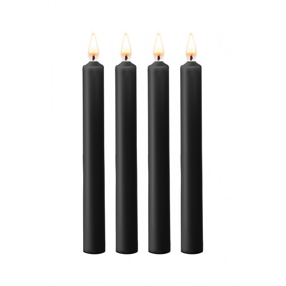4 Bougies SM Noires Large - Ouch