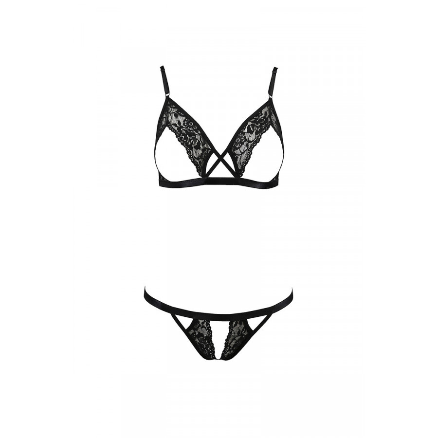 Ensemble Sexy Ouvert Diabolina pas Cher -  Livaison Express