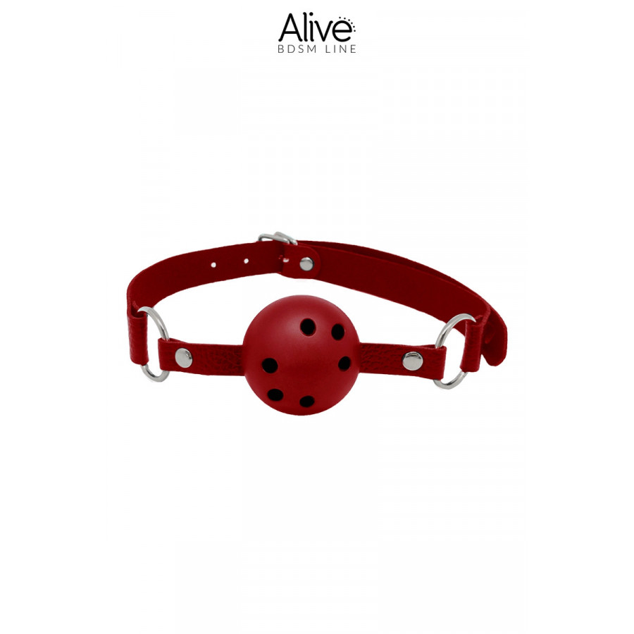 Baillon Discrétion Rouge « Alive » – Accessoire BDSM