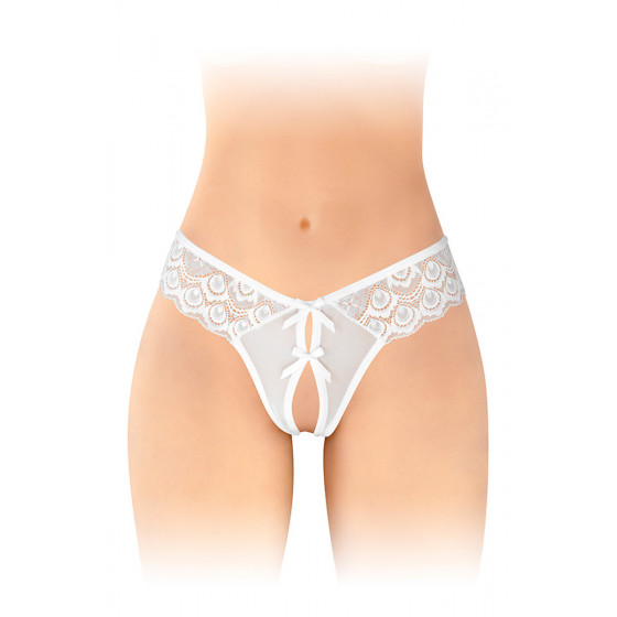 String Ouvert Blanc Pas Cher  - Livraison Rapide