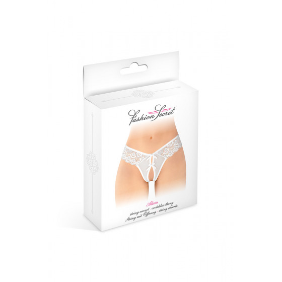 String ouvert Alicia blanc – Fashion Secret