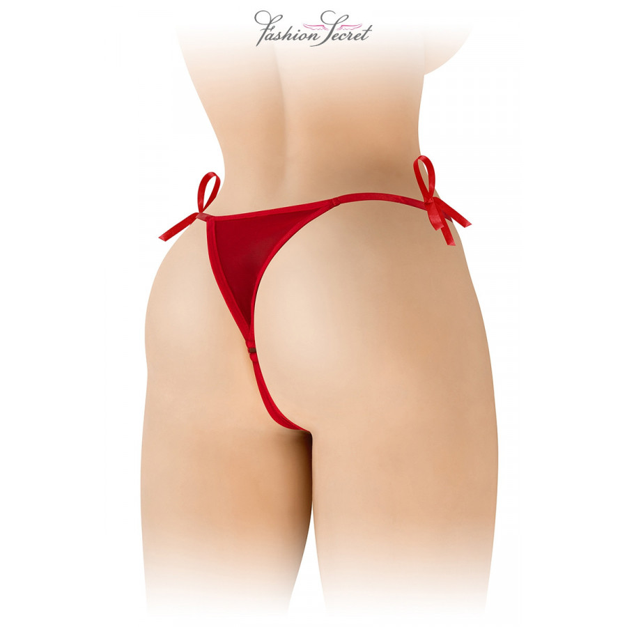 String Rouge Ouvert à Nouer - Pas Cher  - Livraison Rapide