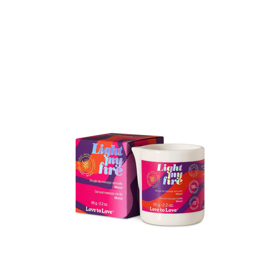 Bougie de massage Slow Sex – Bijoux Indiscrets | Huile tiède naturelle